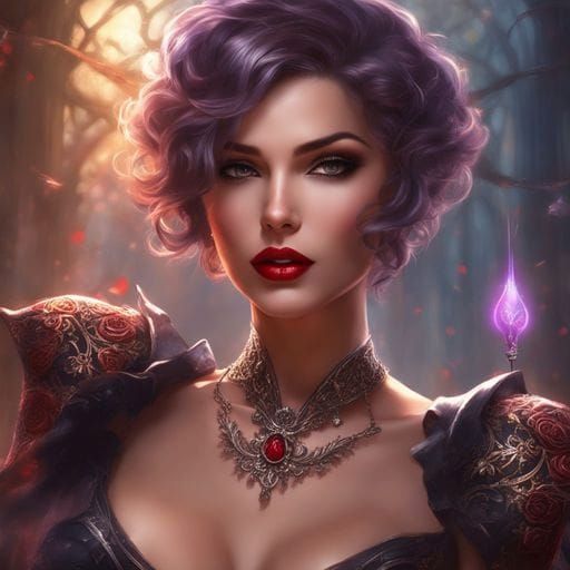 Beautiful Italian Mistress in Lingerie with Silver Patterns