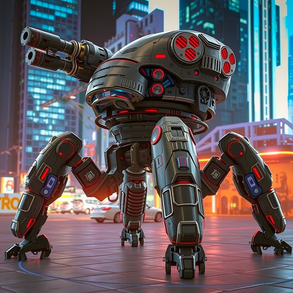 Retro Quadruped Mech