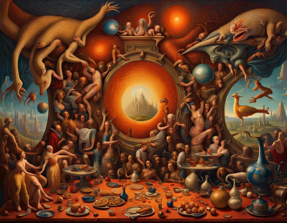 Surreal Dreamscape in Magical Realism Style