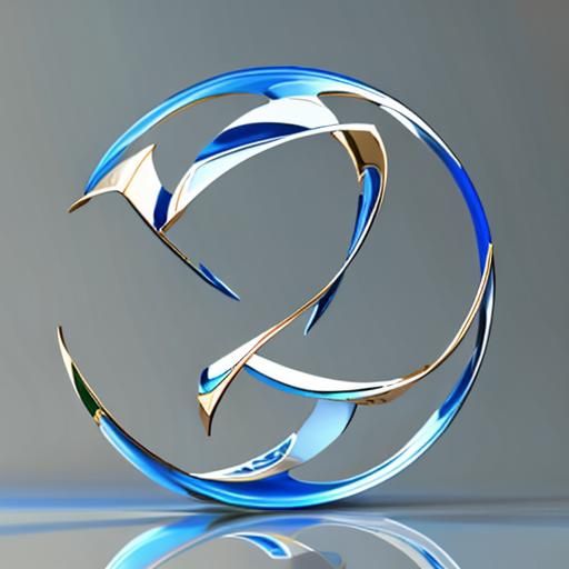 Metallic Möbius Klein Orb in 3D