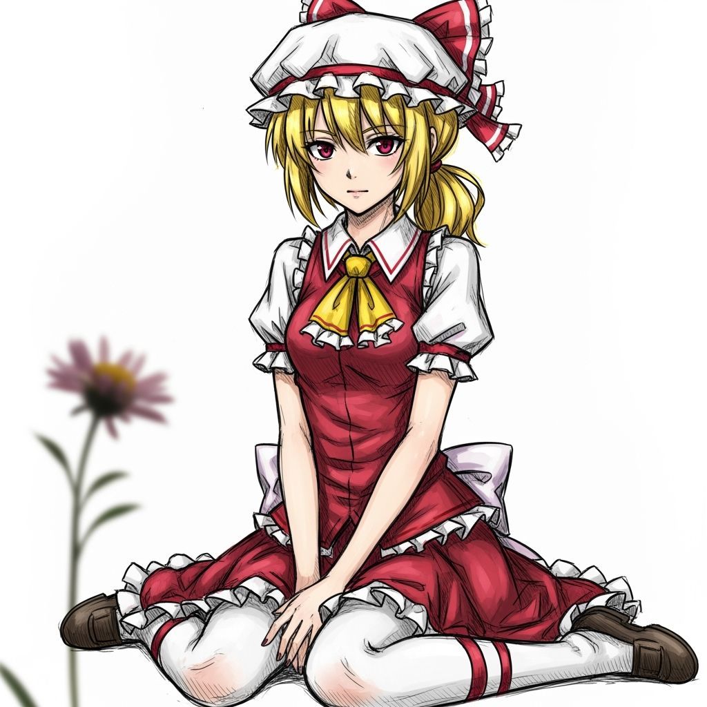 Oil Painting Portrait of Flandre Scarlet