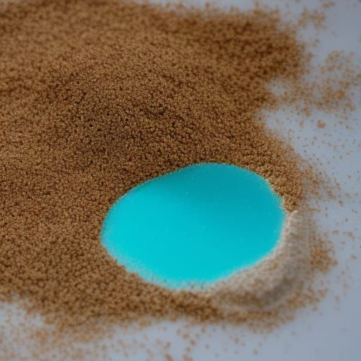 Sand and Beach Glass Art Composition