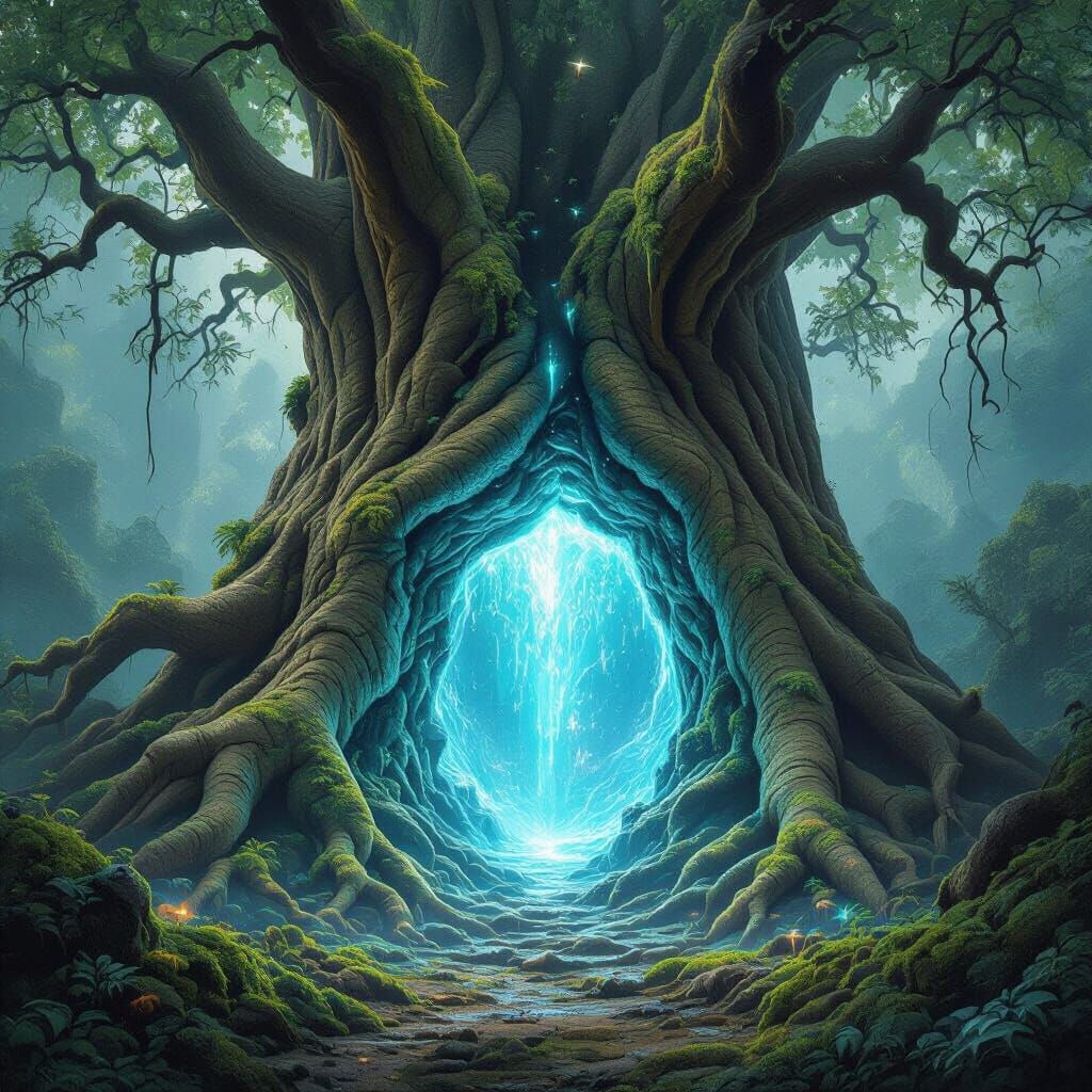 Ancient Tree Portal to Alien Jungle