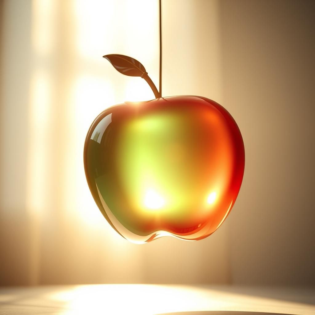 Mesmerizing VR Apple Shape with Ethereal Glow