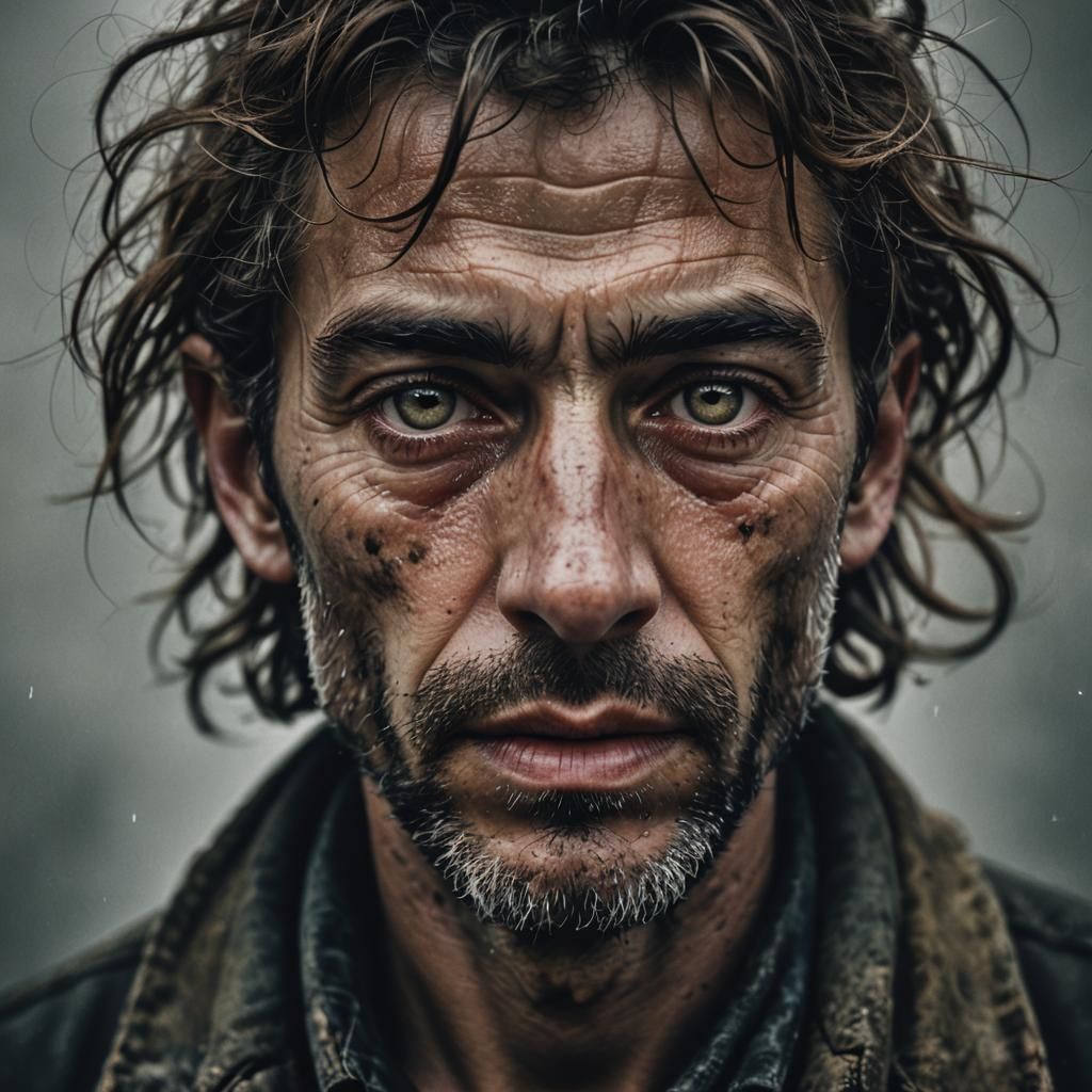 Realistic Close-Up Portrait in Ambient Light