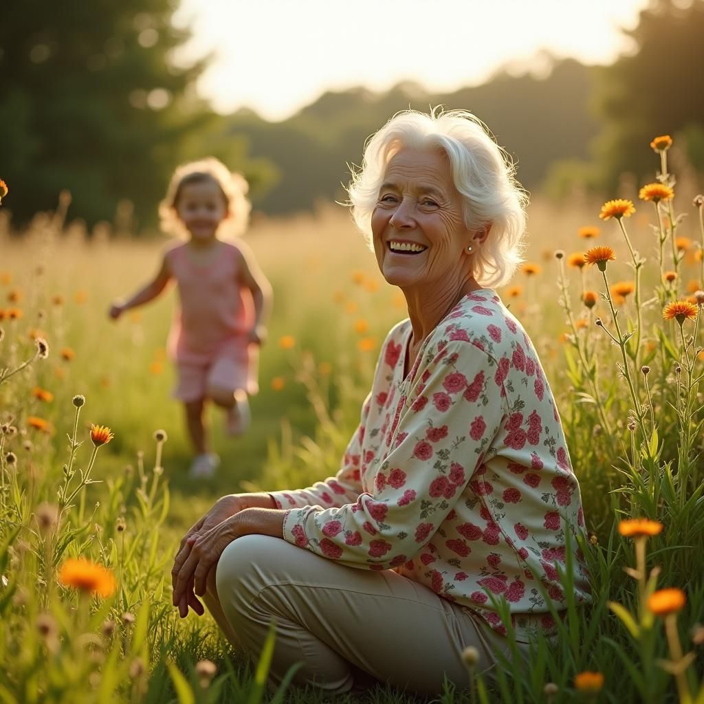 Joyful Reunion in Golden Light: A Cinematic Portrait