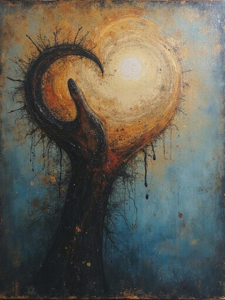 Charred and Rusty Liquified Muslin [lots of descriptive flow...