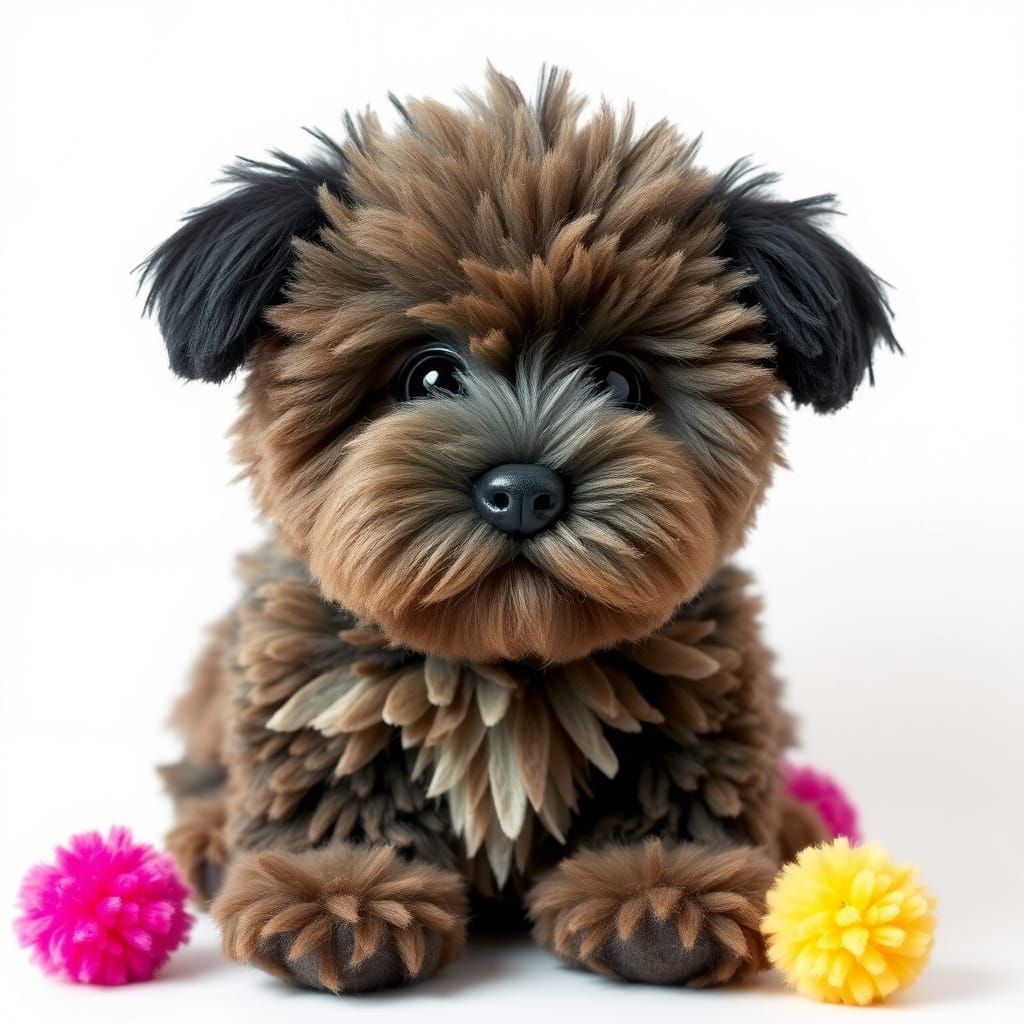 Pom-Pom Puppy: A Fluffy and Playful Creation