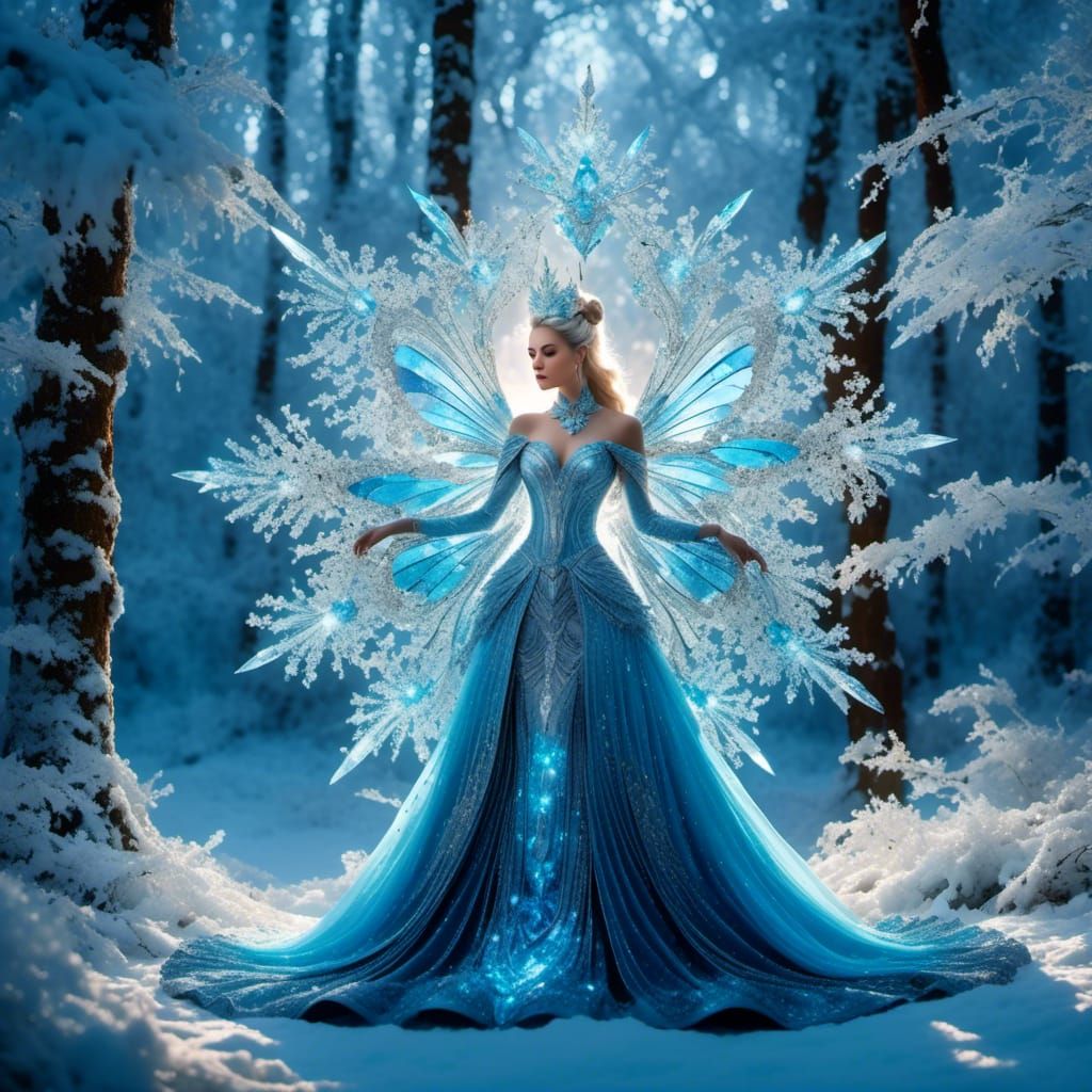 Enchanted Christmas Tree in Everwinter Forest