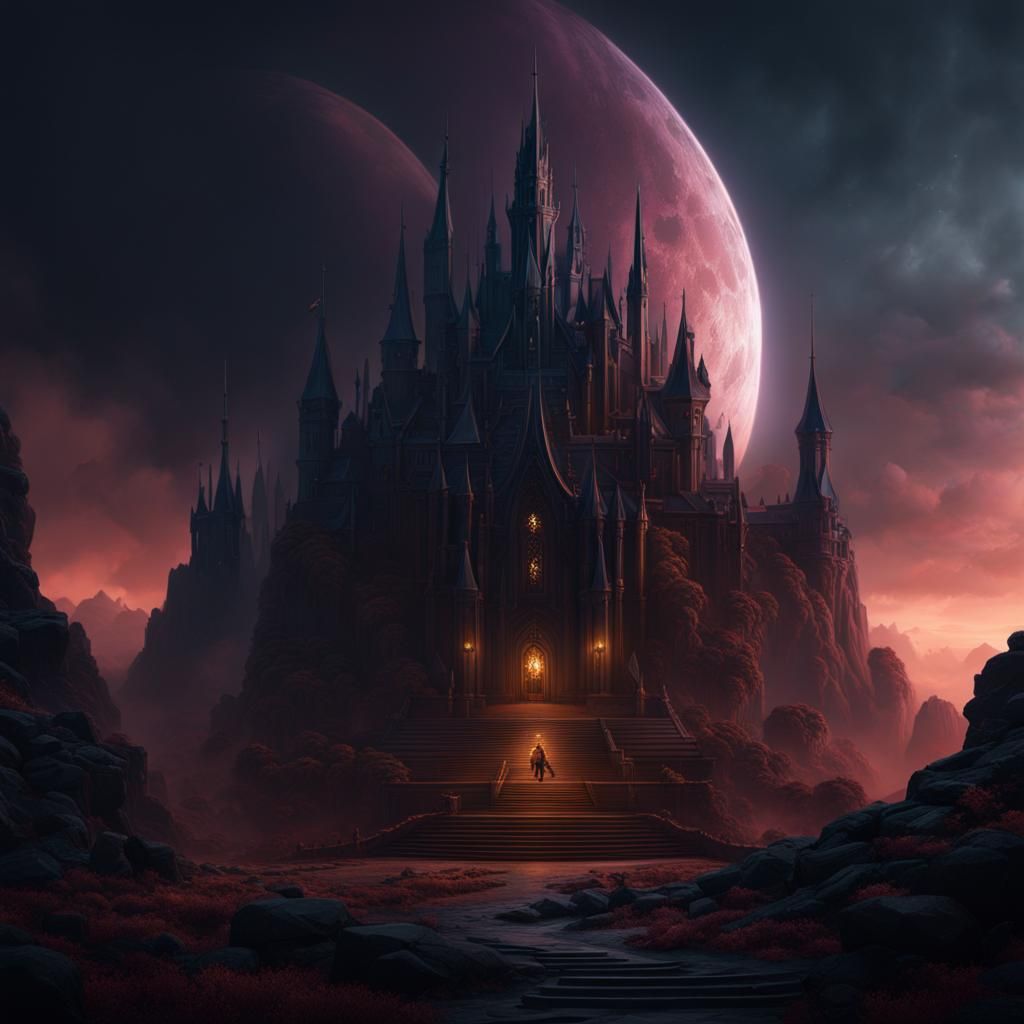 Dark Ambient Album Cover Art in Deep Color