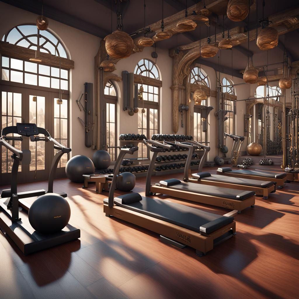 Egyptian Fitness Center with Pilates Reformers, 8K