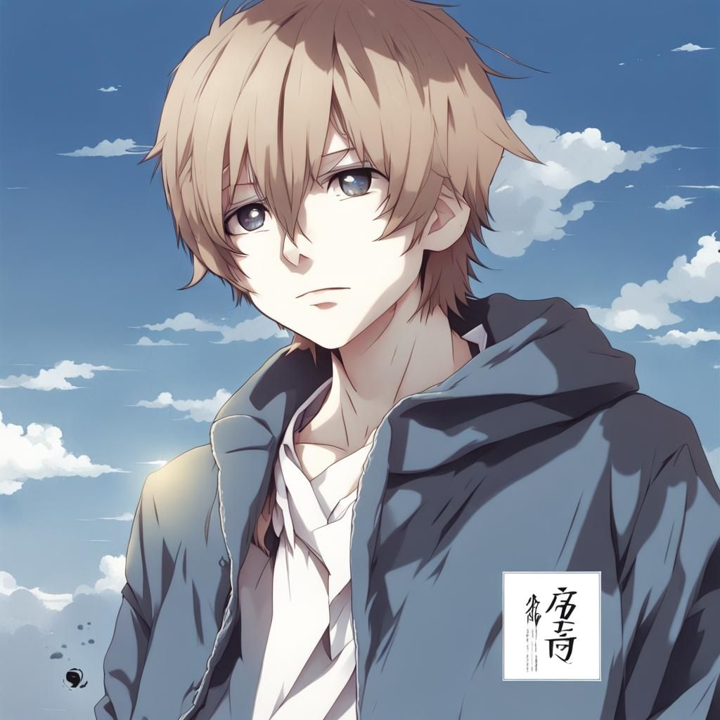 Anime Boy in Manga Key Visual Style