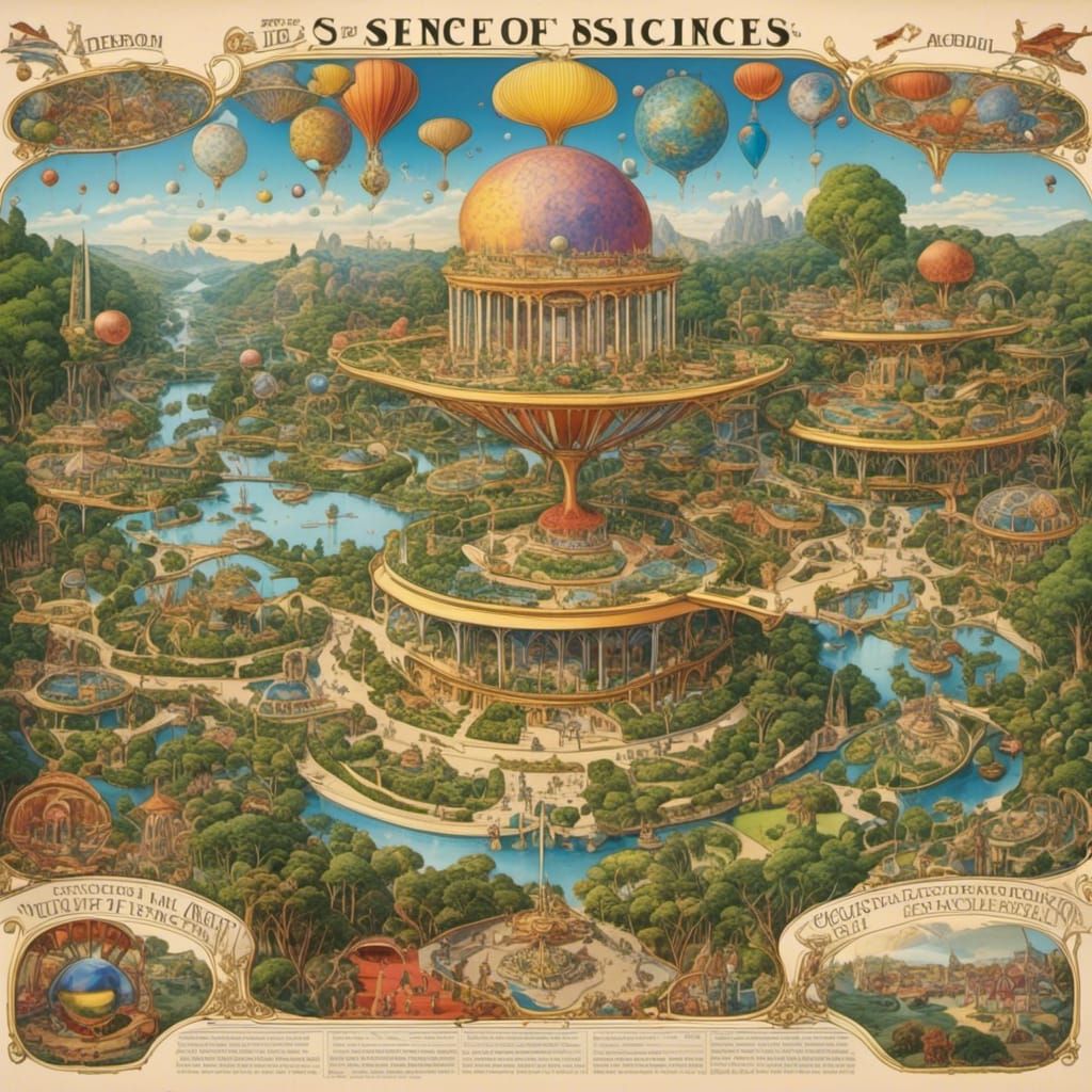 Retro-Futuristic Science Exposition in Jetsons Style