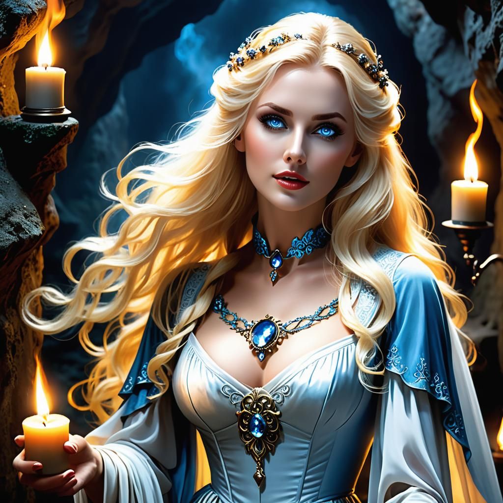 Eerie Ghostly Woman Observes Forbidden Ritual