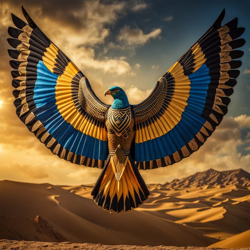 Egyptian Kite Bird of Resurrection: Ancient Art
