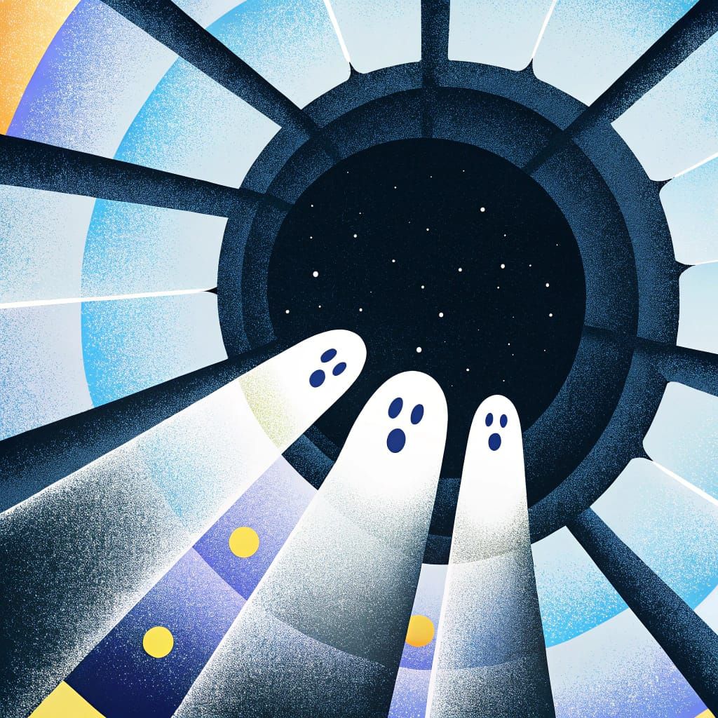 Odd Critters Textile White Silhouettes