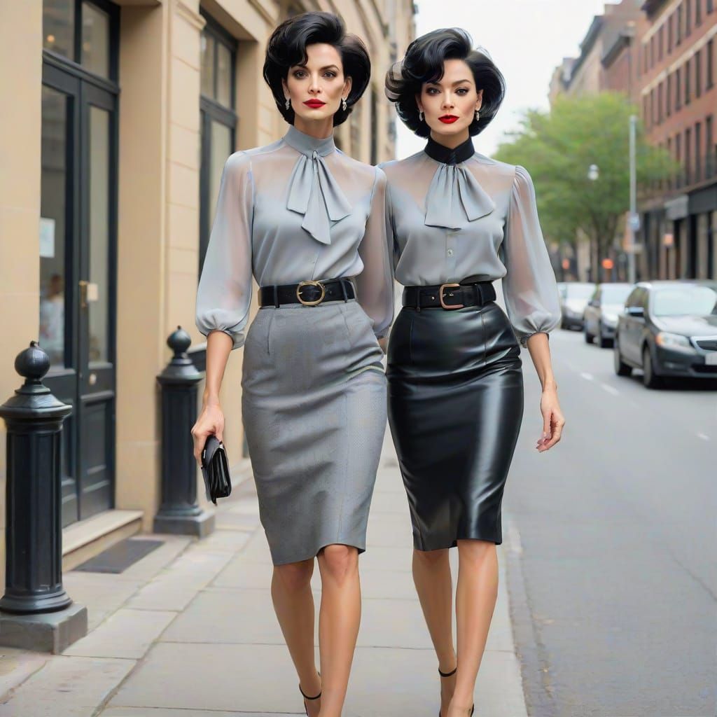 Vintage Cross-Dresser in Elegant Attire