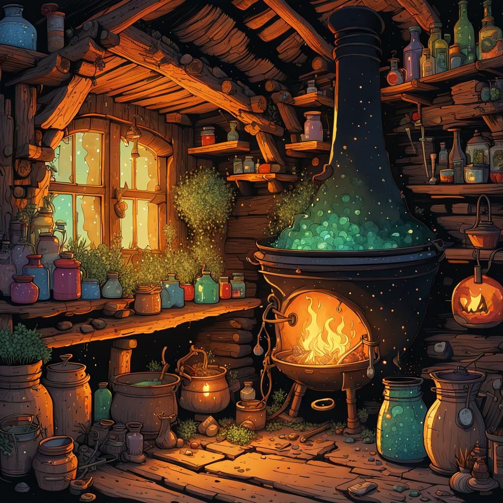 Magical fireplace