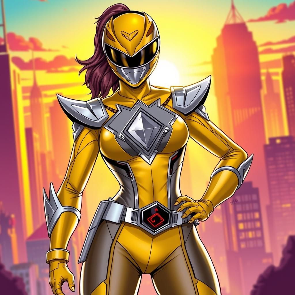 Female  Yellow Diamond Power Ranger