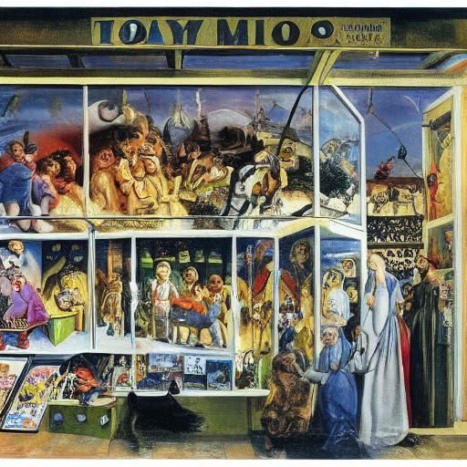 Surreal Toy Store Window Display