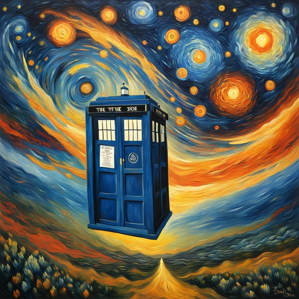 TARDIS in Space: A Post-Impressionist Vision