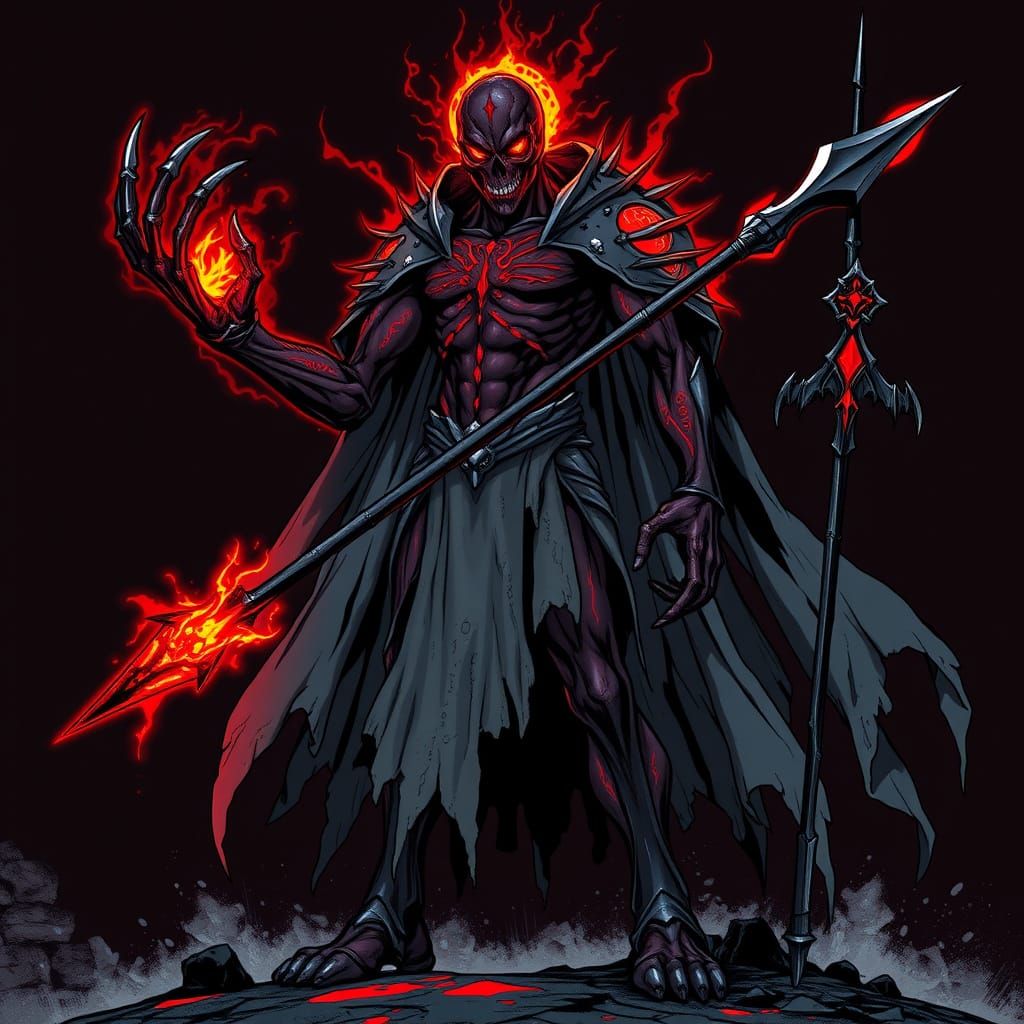 Godkiller in Dark Fantasy Comic Book Style