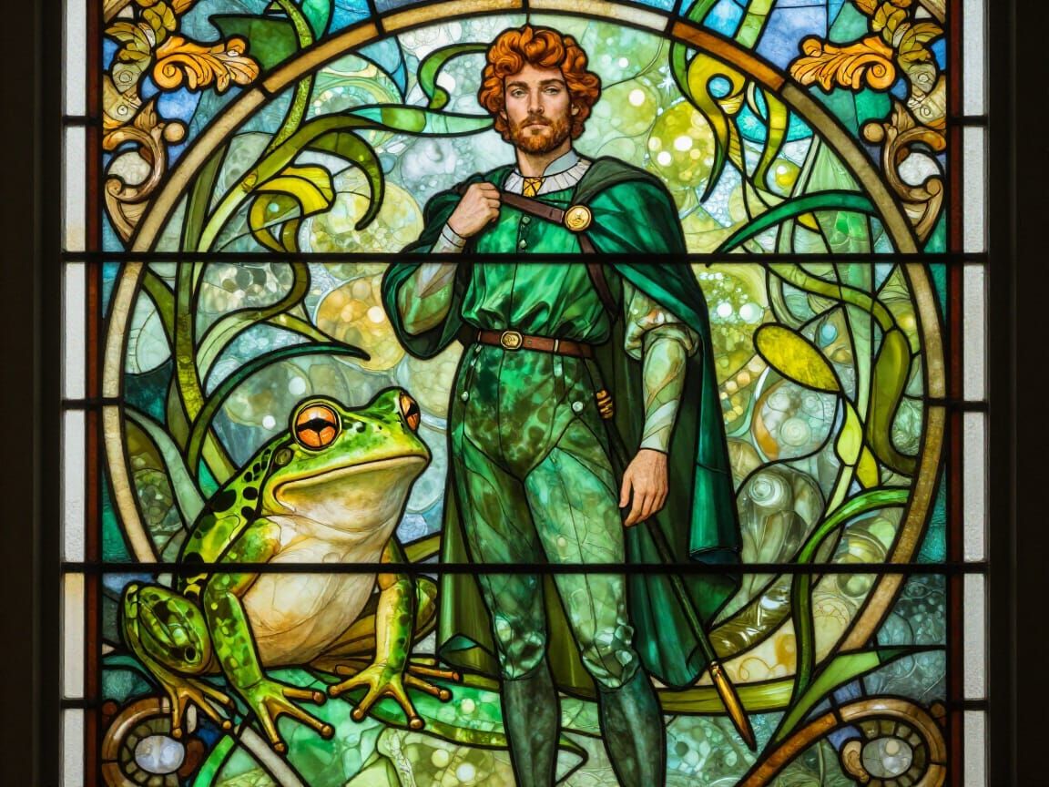 The Stained-Glass Frog Prince