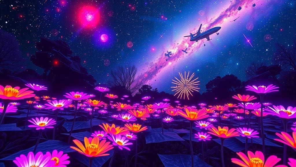Garden of Cosmic Wonders Unfolds in Vibrant Galactic Bloom