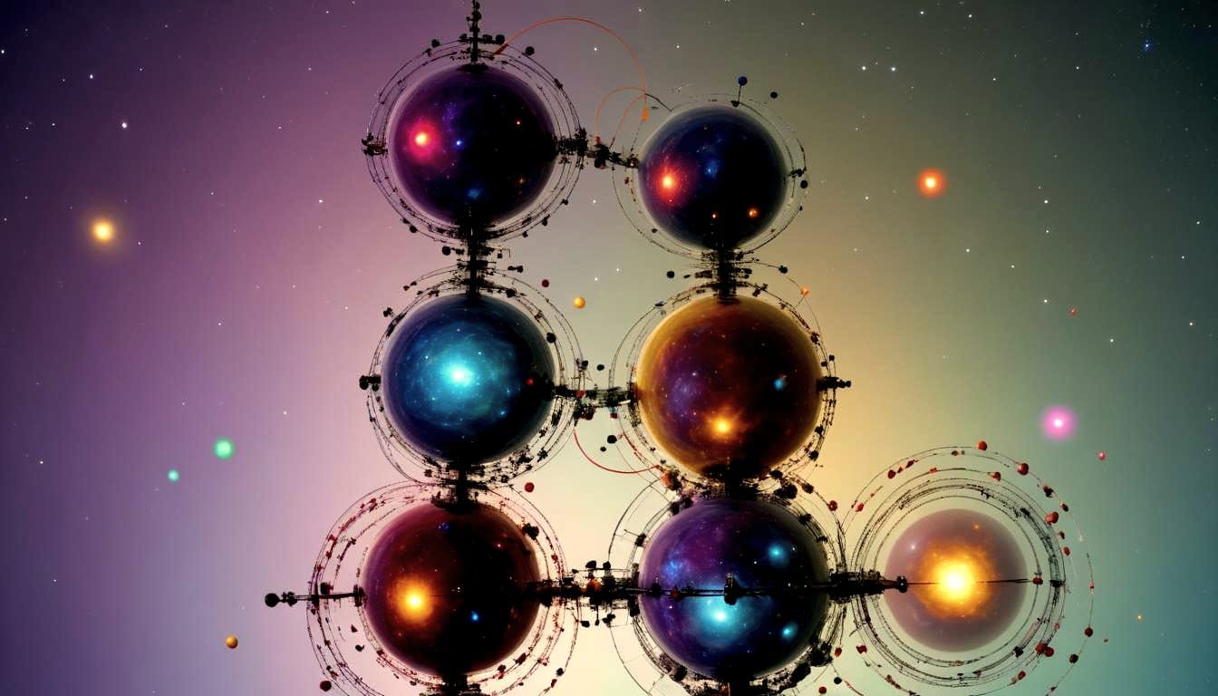 Technicolor Cosmic Electron Orbits in 35mm Film