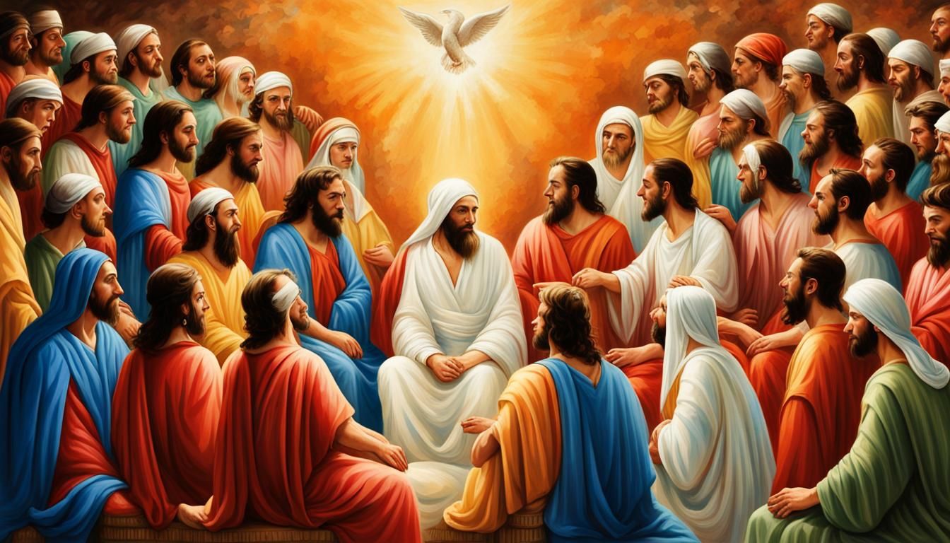 Pentecost: Tongues of Fire in Detailed Matte Painting