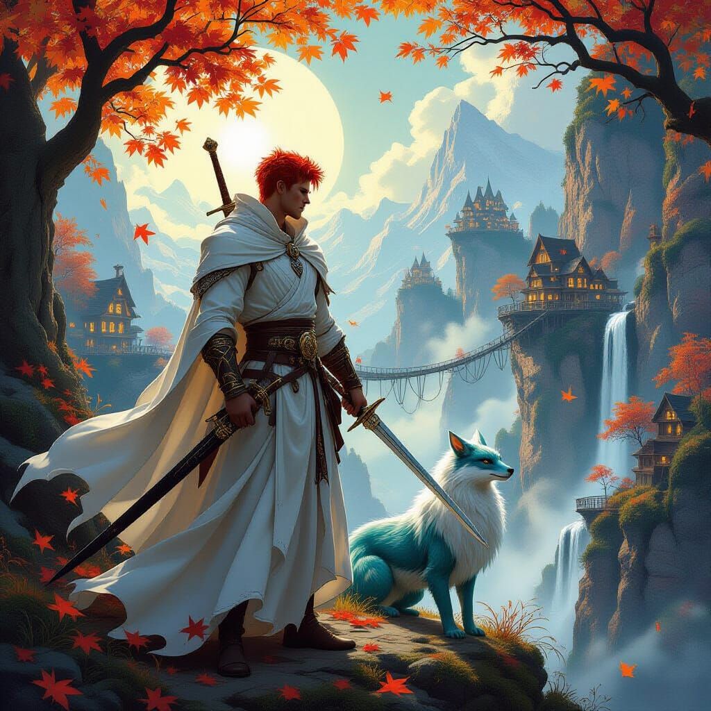 Мистичен воин, да се виждя лицето му, да висок и красив, с ч...