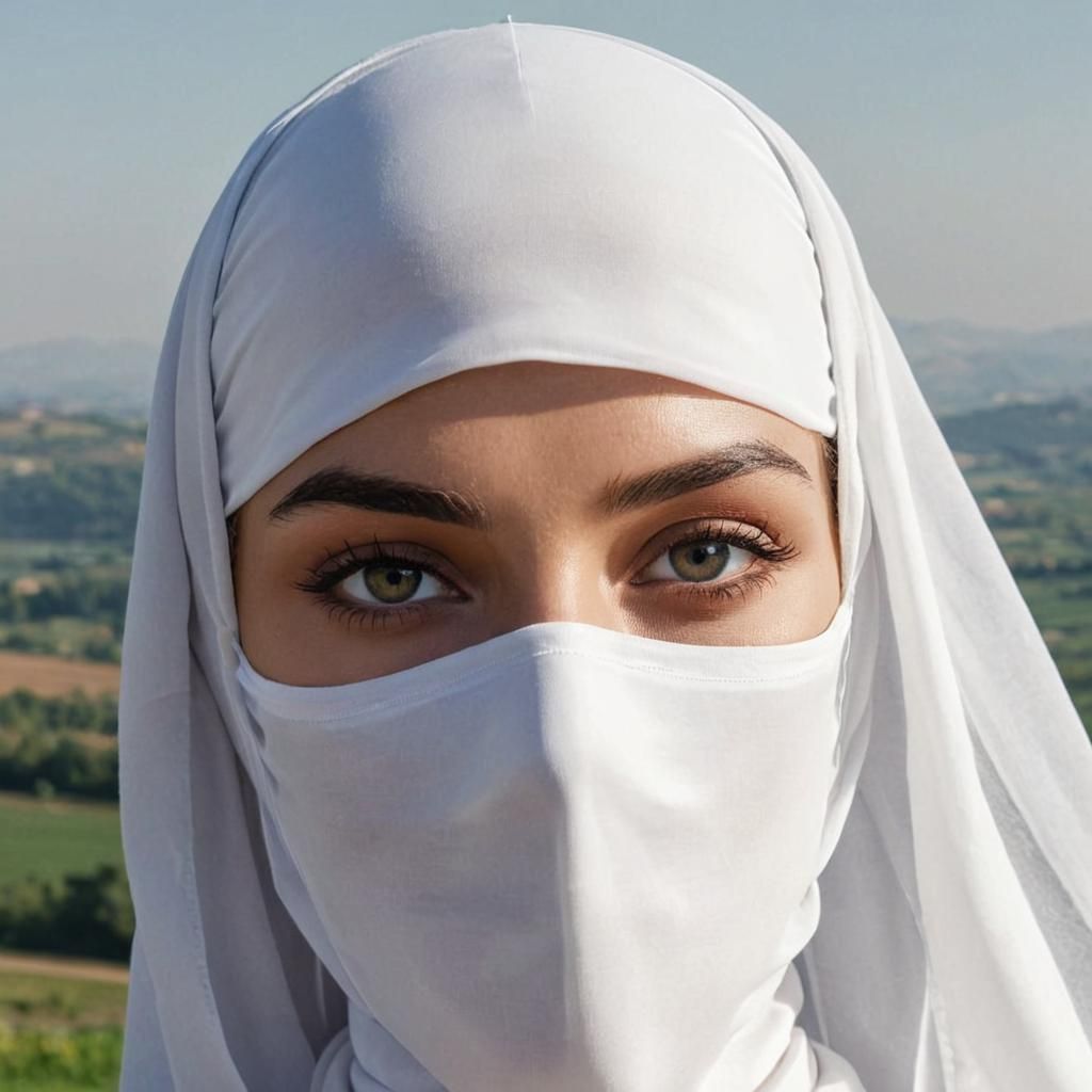 Elegant Portrait of Woman in Niqab