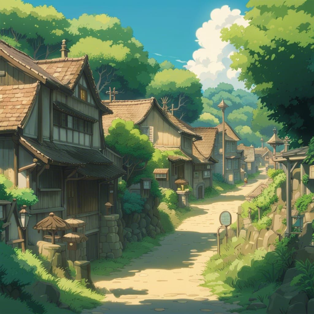 Studio Ghibli Inspired Countryside Village