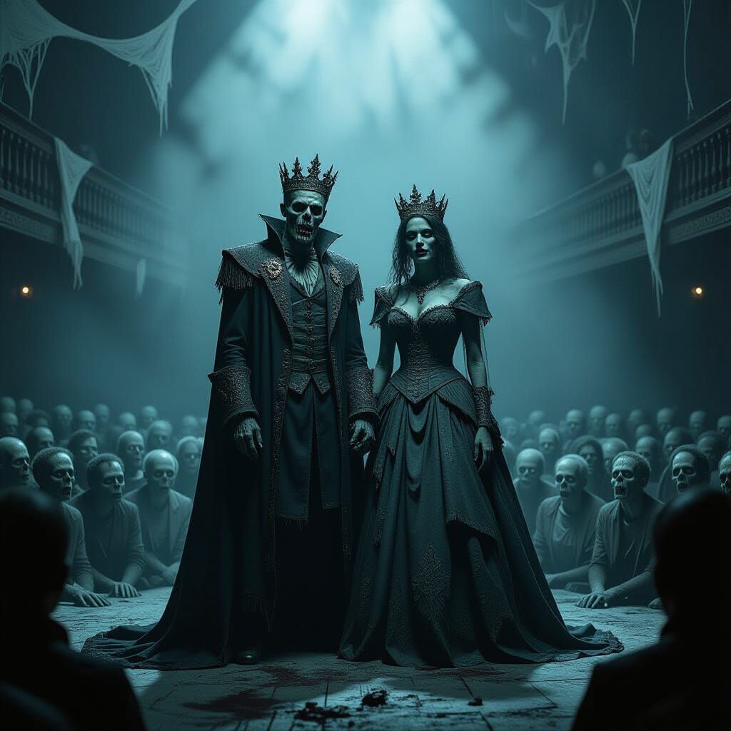 Zombie King and Queen in Gothic Theater