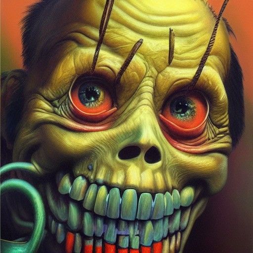 Eerie Scene in Goosebumps Book Cover Style