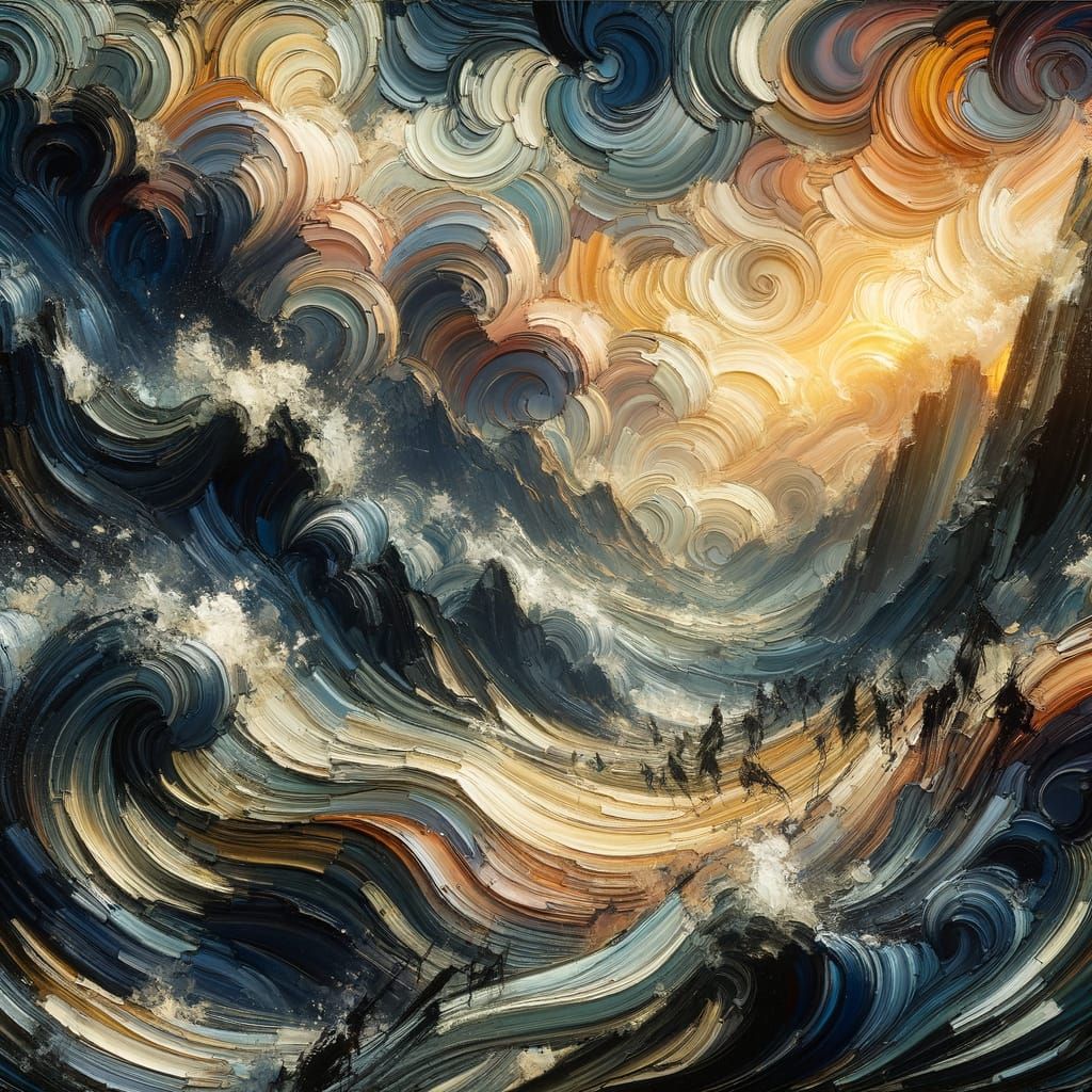 Solipsism Explored Through Dark Expressionist Impasto Art