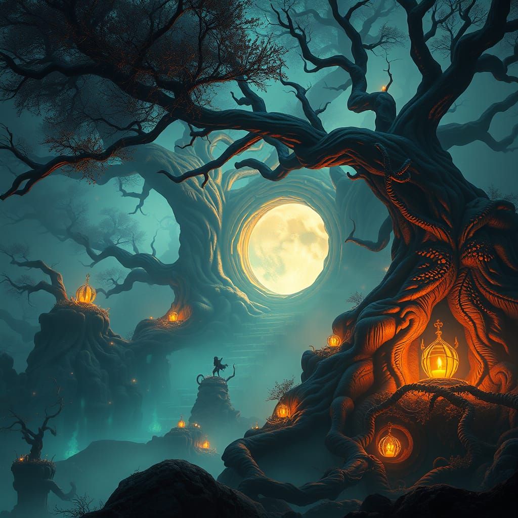 Ethereal Fantasy Realm in Unreal Engine 5 Style