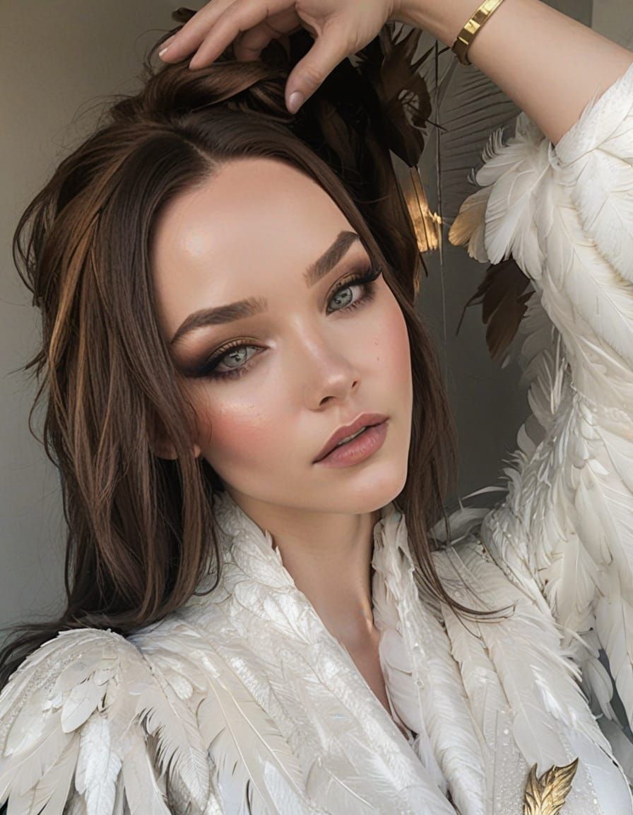 Dove Cameron as Hawkgirl in Epic Comic Book Style