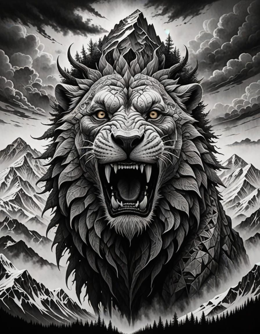 Ethereal Horror Portraits in Grayscale Abstraction