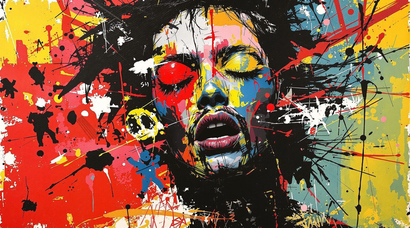 Yearning and Sensation Depicted with Bold Primary Colors