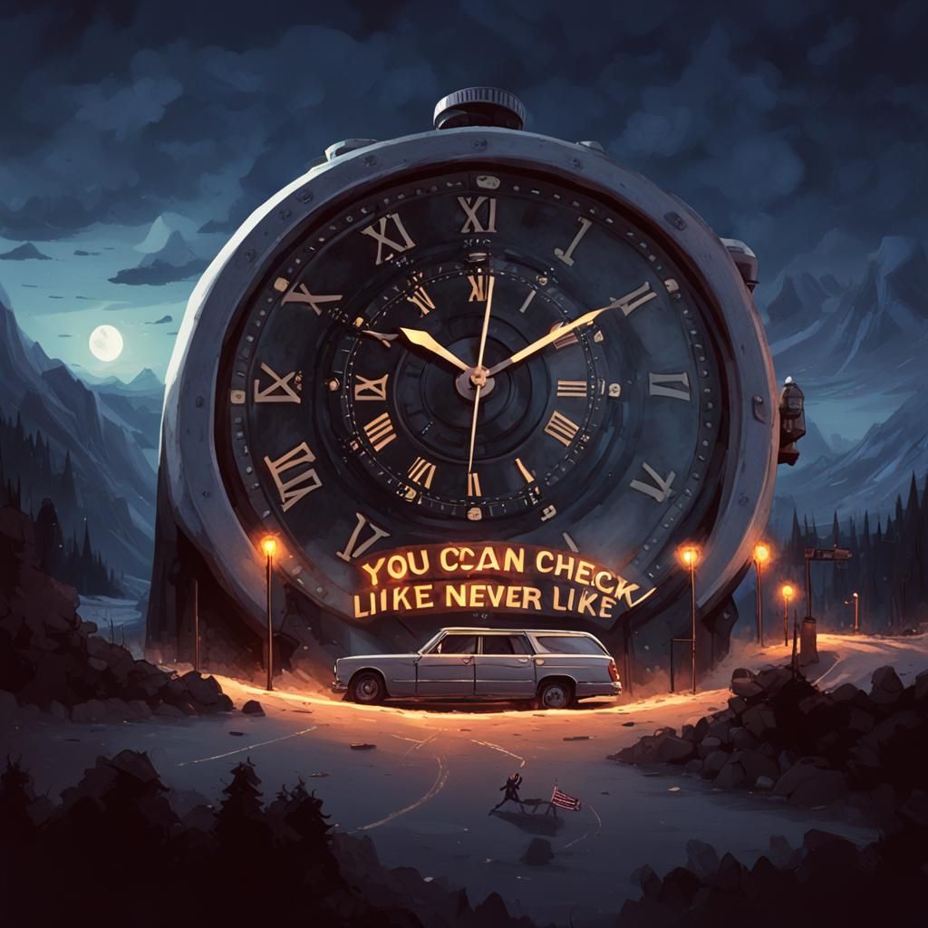 Hotel California Lyric Generated as AI Image