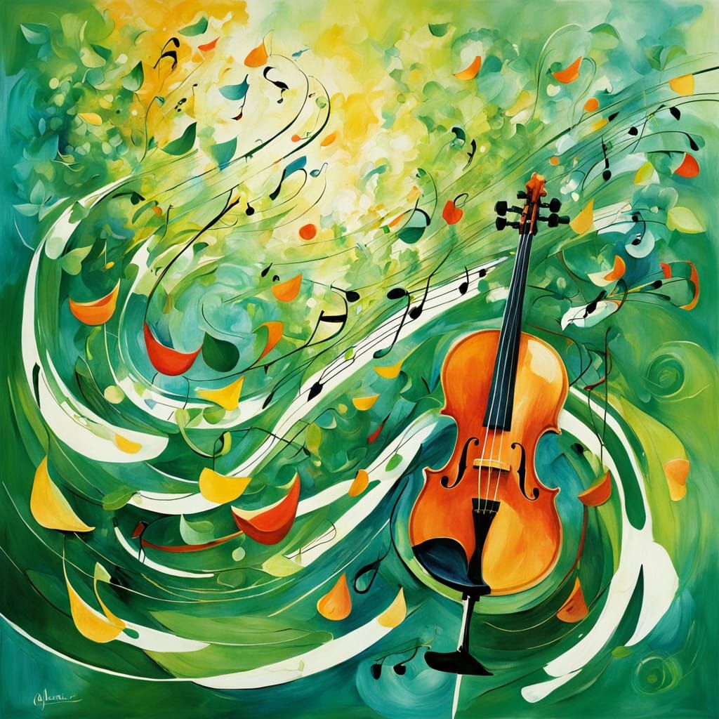 Abstract Art: Vivaldi's Spring in Color and Form