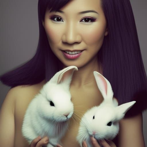 Asian Magician Portrait in Professional Style