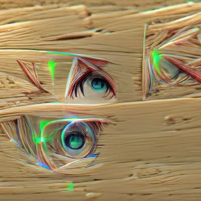 Detailed Anime Eye Close-up