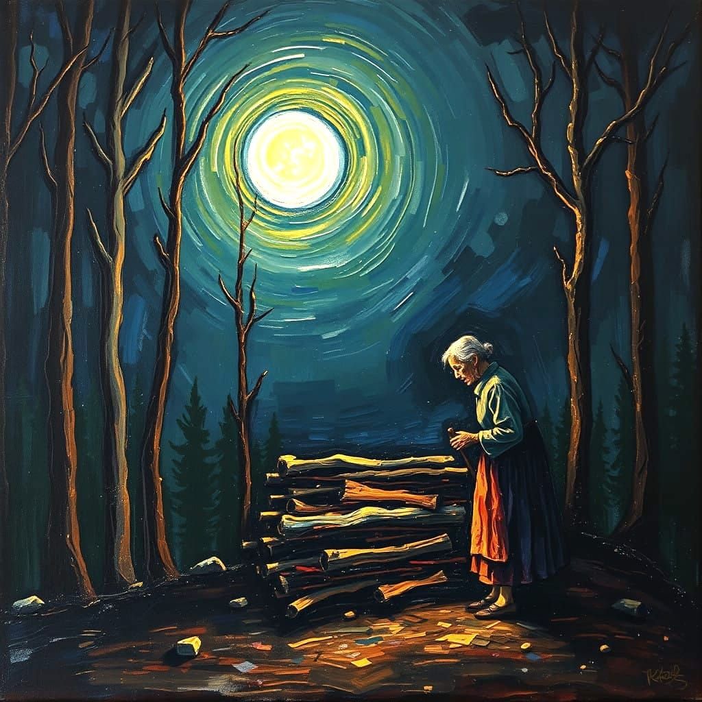 Ethereal Grandmother's Vigil in the Graveyard