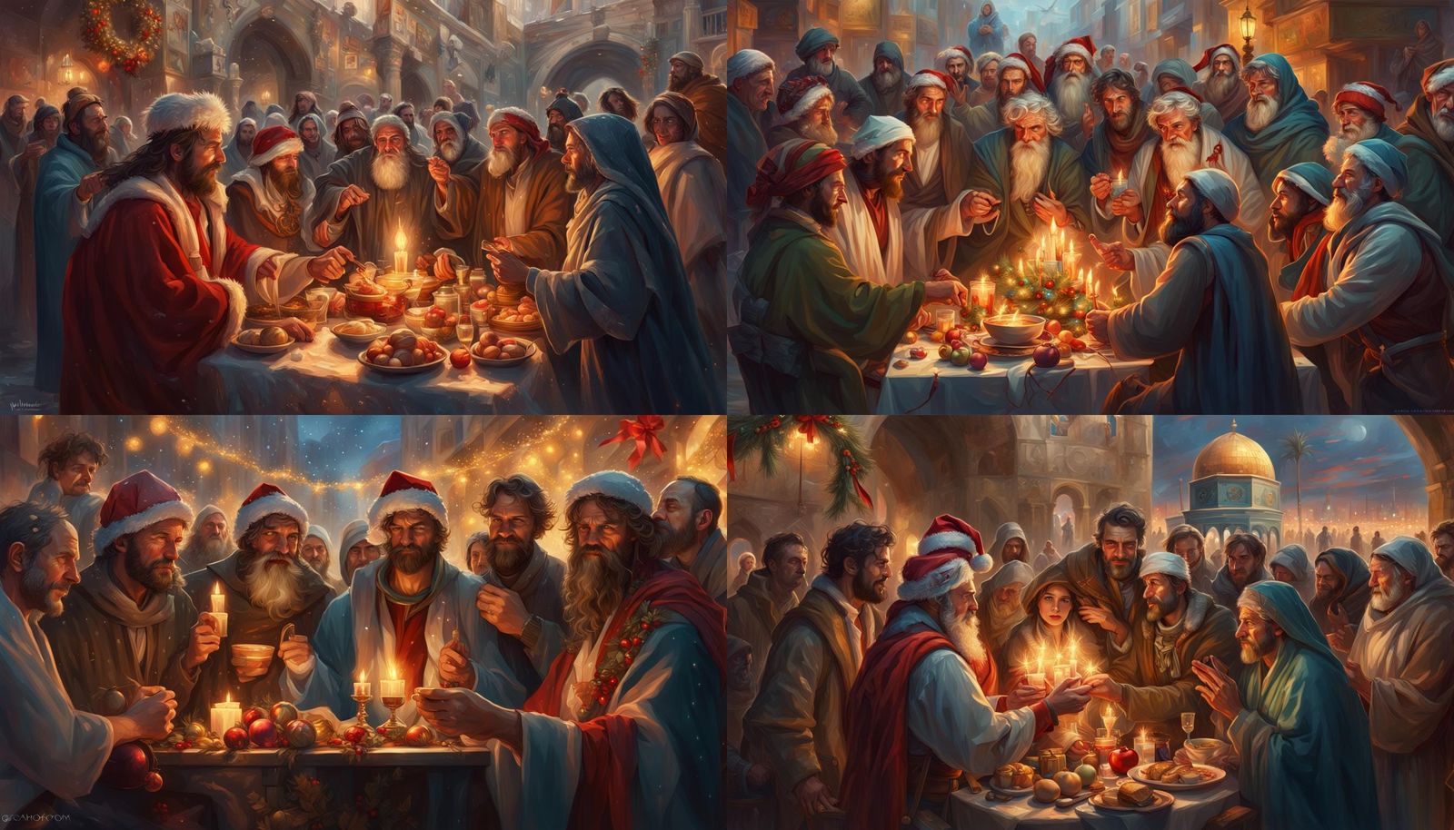 Futuristic Christmas in Jerusalem: Hyperrealistic Concept Ar...