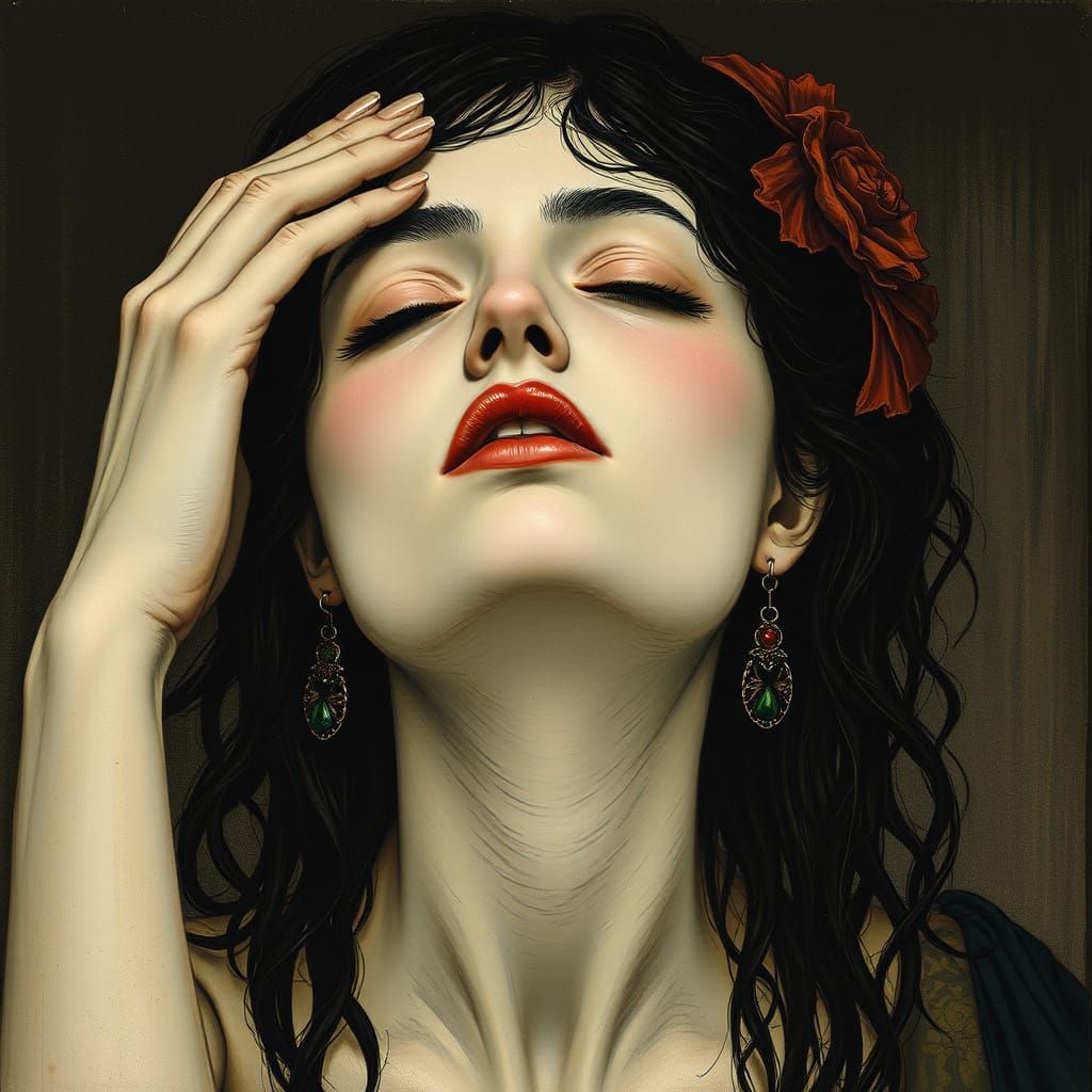 Ethereal Portrait in Muted Colors