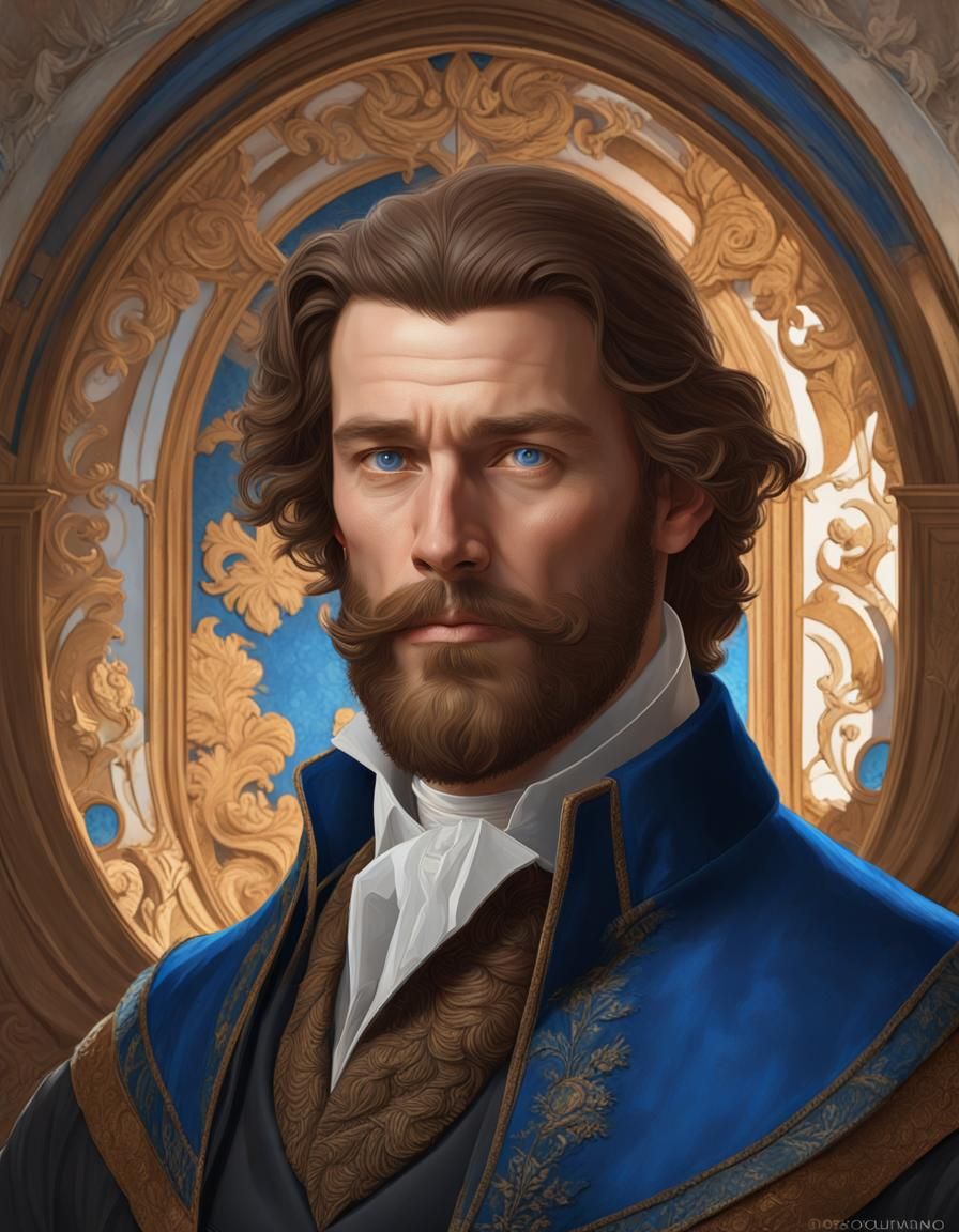 Elegant 17th Century Dutch Man Portrait