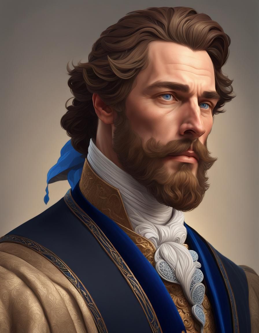 Elegant 17th Century Dutch Man Portrait