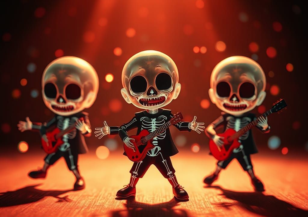 Pulsating Dance of X-Ray Chibi Figures
